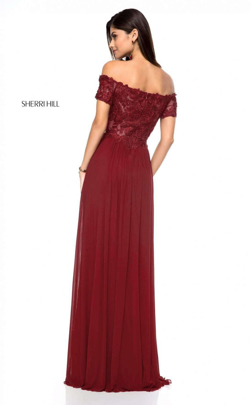 Sherri Hill 51556 Burgundy