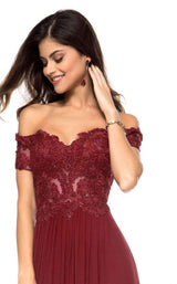Sherri Hill 51556 Burgundy
