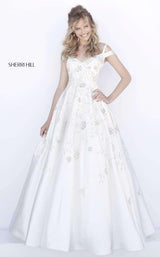 Sherri Hill 51580 White-Silver