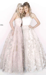 Sherri Hill 51596 Nude/Gold