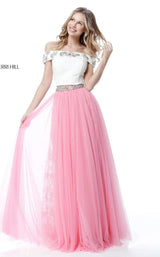 Sherri Hill 51655 Ivory/Pink