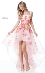 Sherri Hill 51684 Pink Print