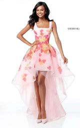 Sherri Hill 51684 Pink Print