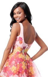 Sherri Hill 51684 Pink Print