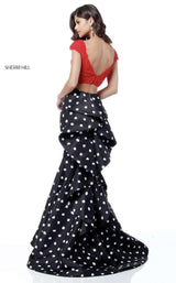 Sherri Hill 51717 Red-Black-Ivory