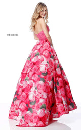 Sherri Hill 51794 Pink Print