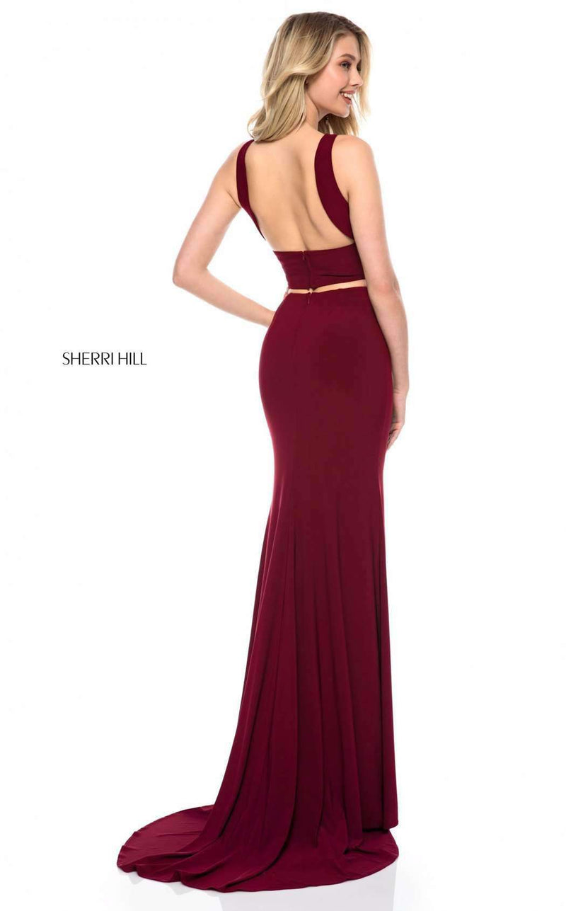 Sherri Hill 51810 Burgundy