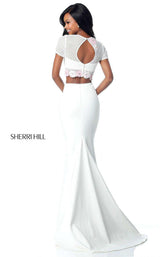 Sherri Hill 51834 Ivory/Pink