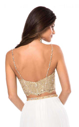 Sherri Hill 51842 Ivory/Gold
