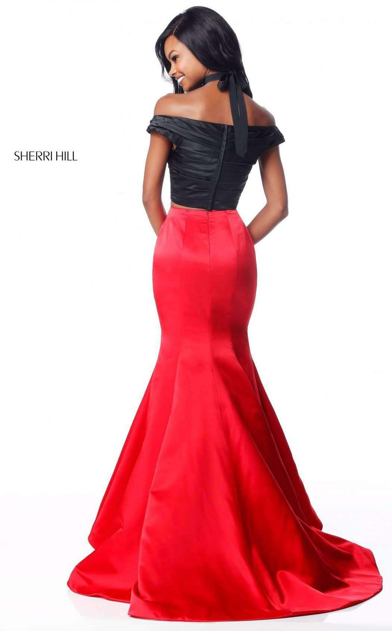 Sherri Hill 51855 Black/Red