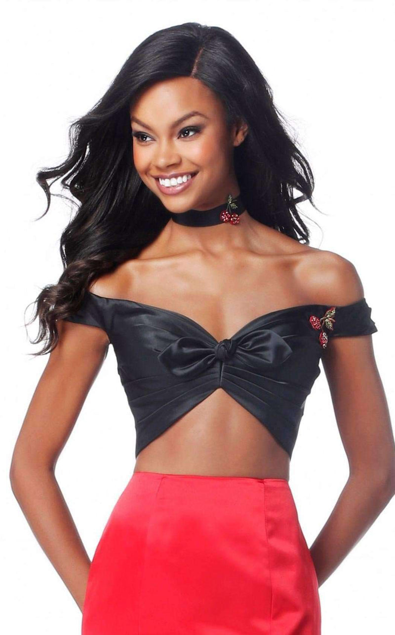 Sherri Hill 51855 Black/Red