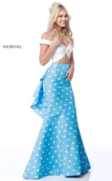 Sherri Hill 51865 Ivory/Blue