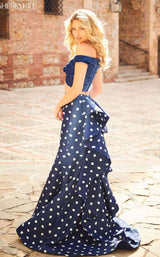 Sherri Hill 51865 Navy Ivory