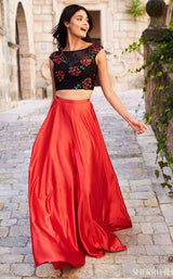 Sherri Hill 51867 Black/Red