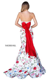 Sherri Hill 51882 Ivory-Red-Print