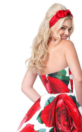 Sherri Hill 51887 Red Print