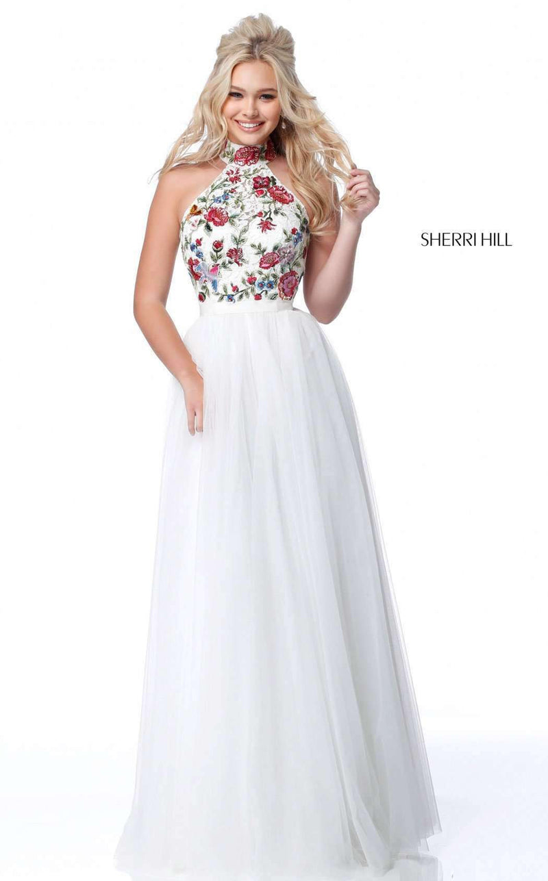 Sherri Hill 51908 Ivory Multi