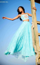 Sherri Hill 51932 Aqua-Print