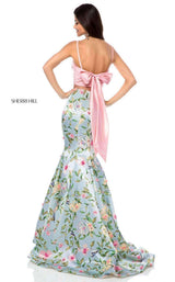 Sherri Hill 51943 Blush-Aqua-Print