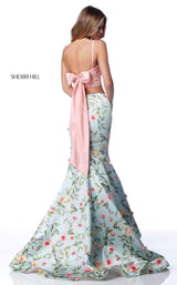 Sherri Hill 51943 Blush-Aqua-Print
