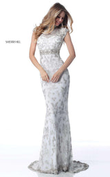 Sherri Hill 51949 Ivory/Silver