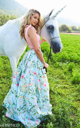 Sherri Hill 51959 Blush-Aqua-Print