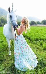 Sherri Hill 51959 Blush-Aqua-Print