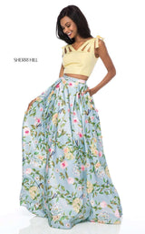 Sherri Hill 51959 Aqua-Print