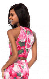 Sherri Hill 52000 Pink Print