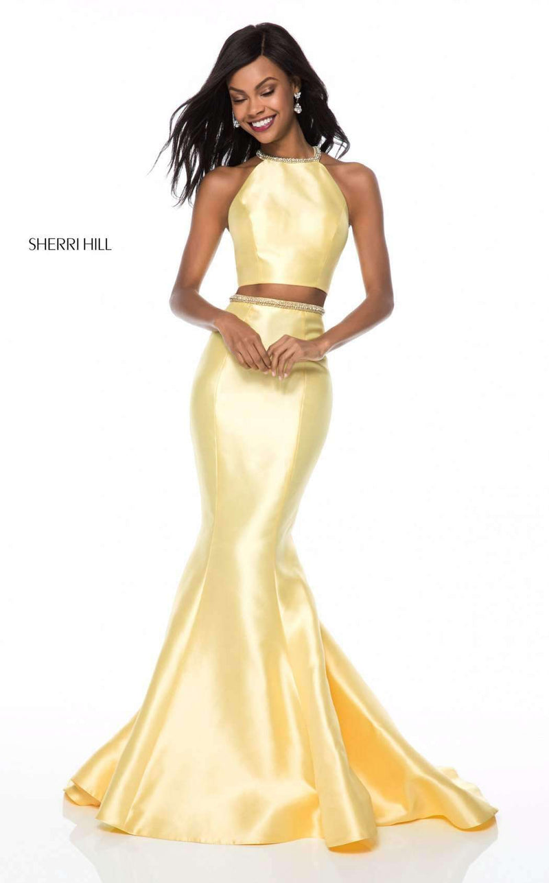 Sherri Hill 52024 Light Yellow