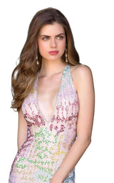 Sherri Hill 52032 Nude Multi