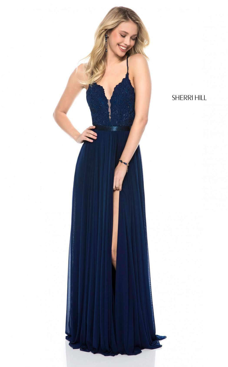 Sherri Hill 52034 Navy