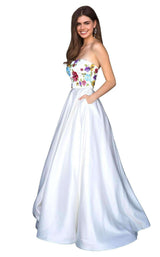 Sherri Hill 52038 Ivory Multi
