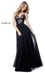 Sherri Hill 52050 Black Multi