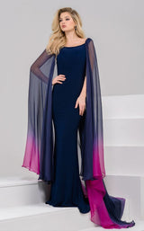 Jovani 50712 Navy/Fuchsia