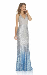Jora Collection G14035 Silver/Blue