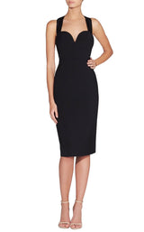 Love Honor Sandrine Midi Black